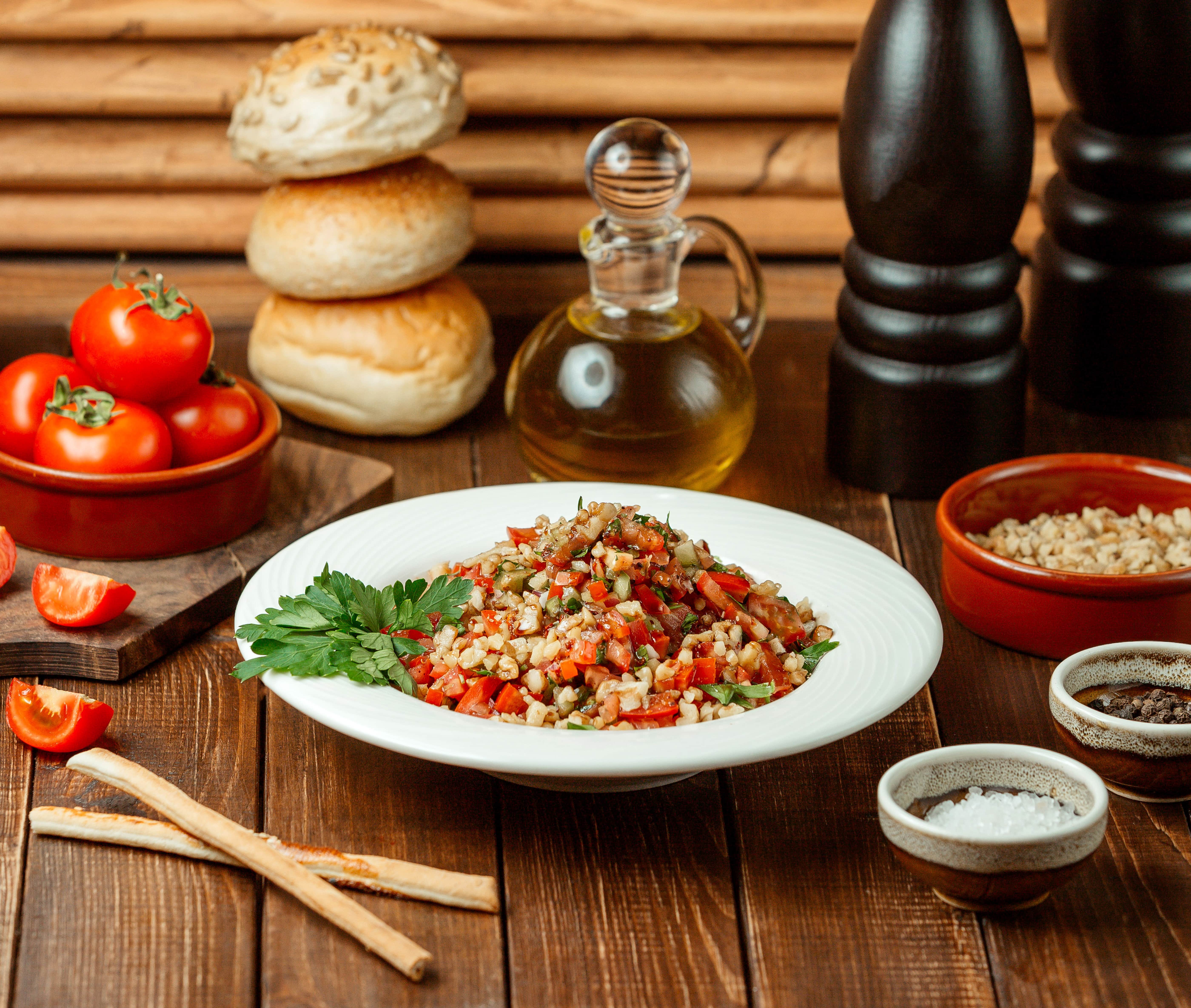 Domatesli Kuskus / Couscous mit Tomatensauce